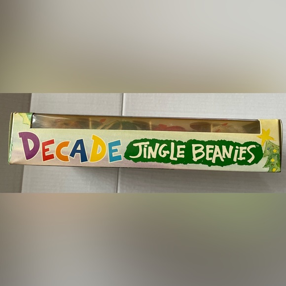 TY Decade Jingle Beanies Set of 4 Beanie Ornaments from 2003 in Collectors Box - Picture 4 of 15
